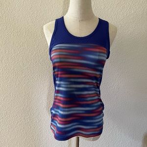 Cascade Sport Performance small unpadded Work Out Tank Top Purple Multicolor